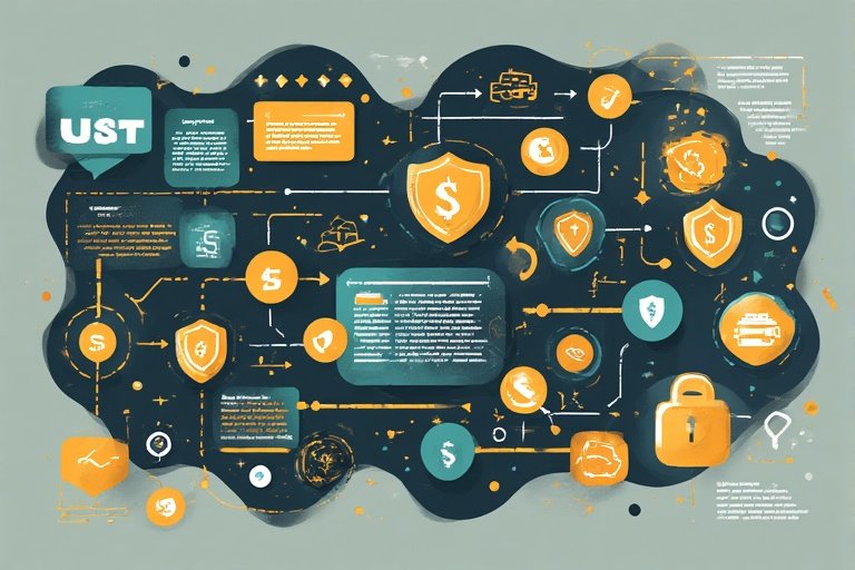 Step-by-step infographic showing safe USDT deposit and withdrawal process for online platforms, wallet address verification