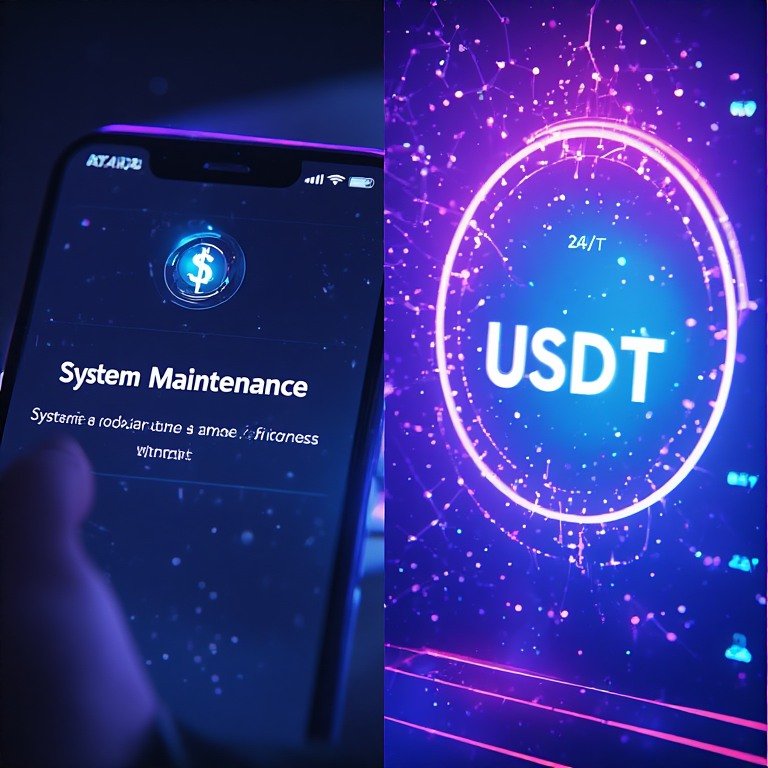 은행 점검 시간에도 중단 없이 작동하는 USDT 입금 시스템의 상시 가용성 시각화